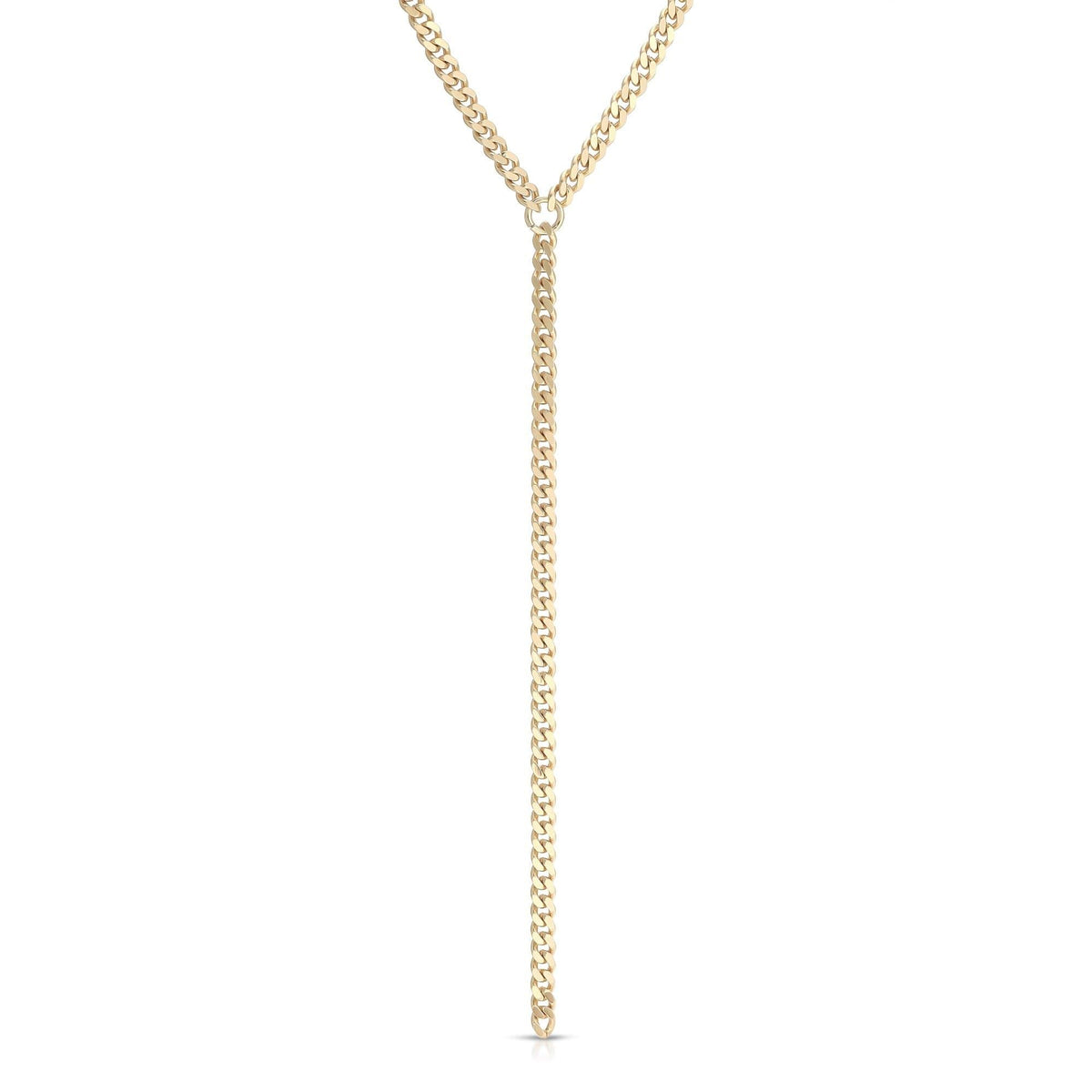 Micro Link Curb Chain Lariat