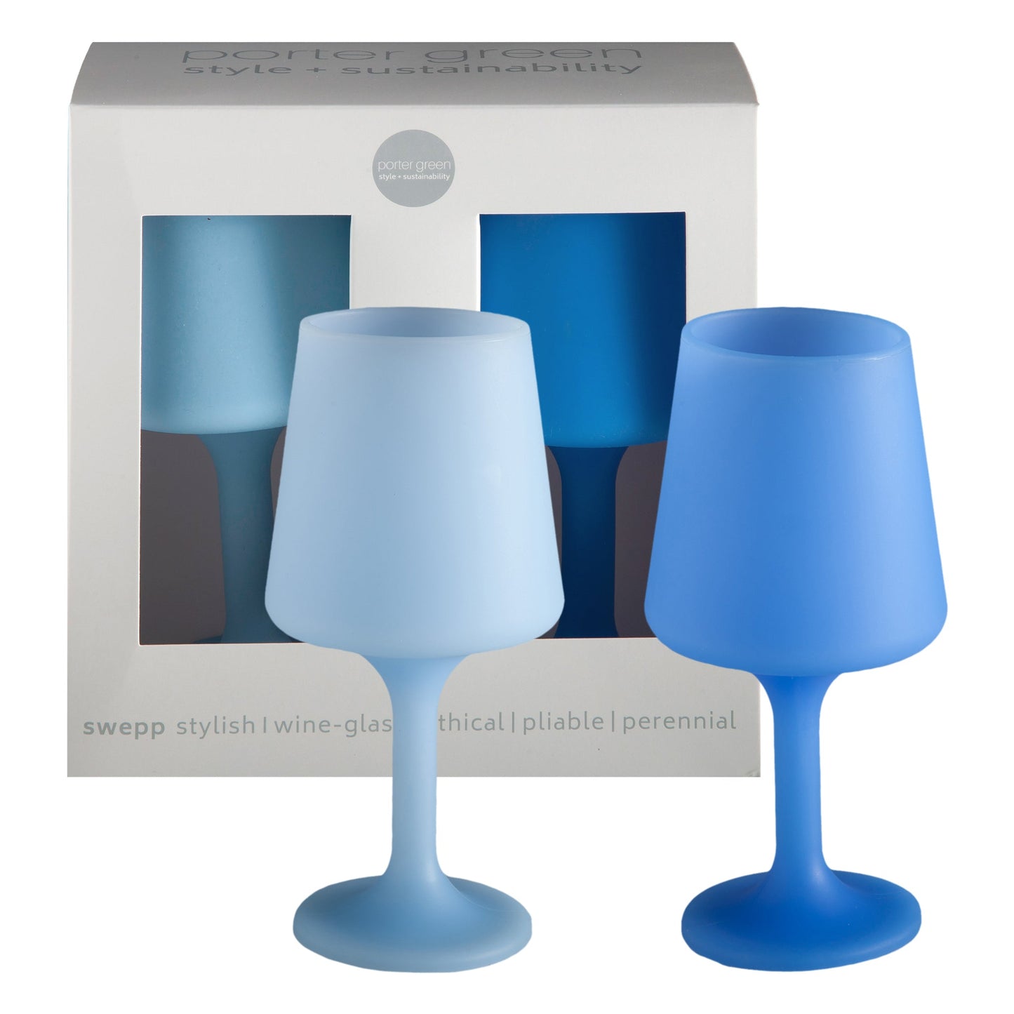 Sky + Kingfisher | Swepp | Unbreakable Wine Glasses