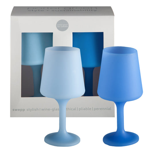 Sky + Kingfisher | Swepp | Unbreakable Wine Glasses
