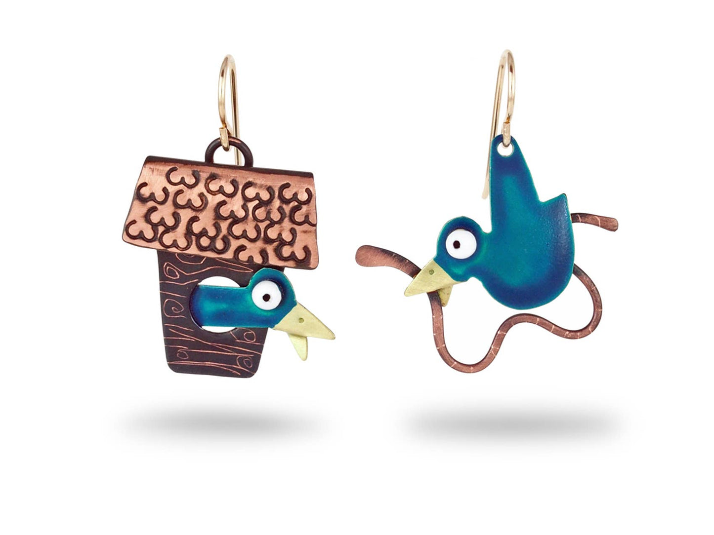 Bluebird Earrings by Chickenscratch