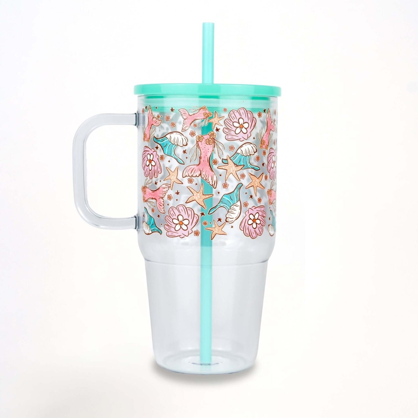 🚨SALE: Mermaid Magic 20oz Kids Tumbler with Handle, Lid & Straw