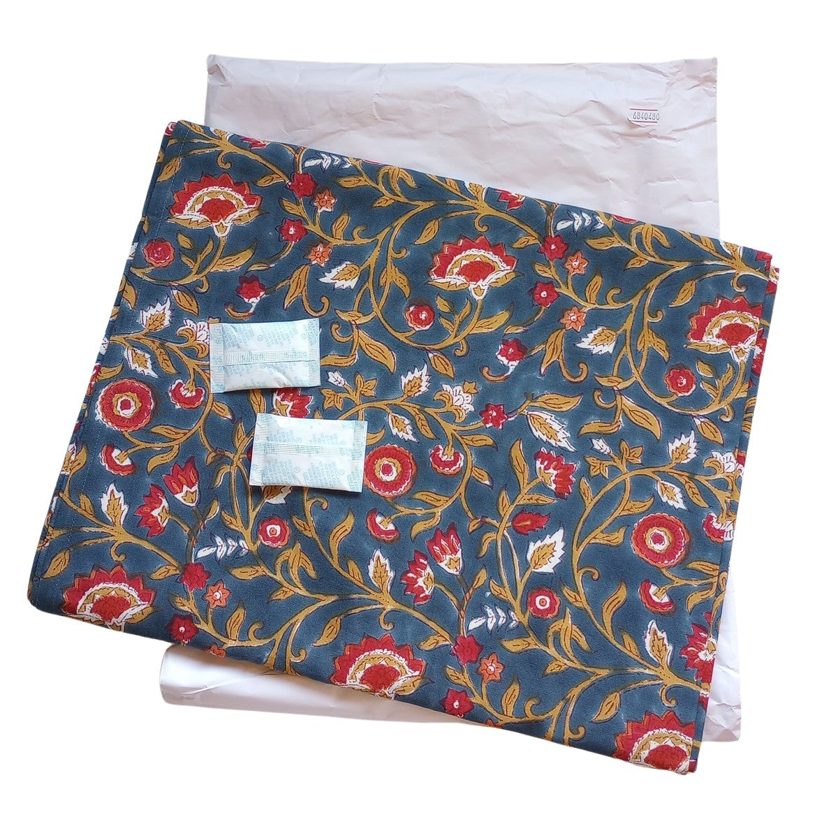 Floral Blooms Blue Tablecloth