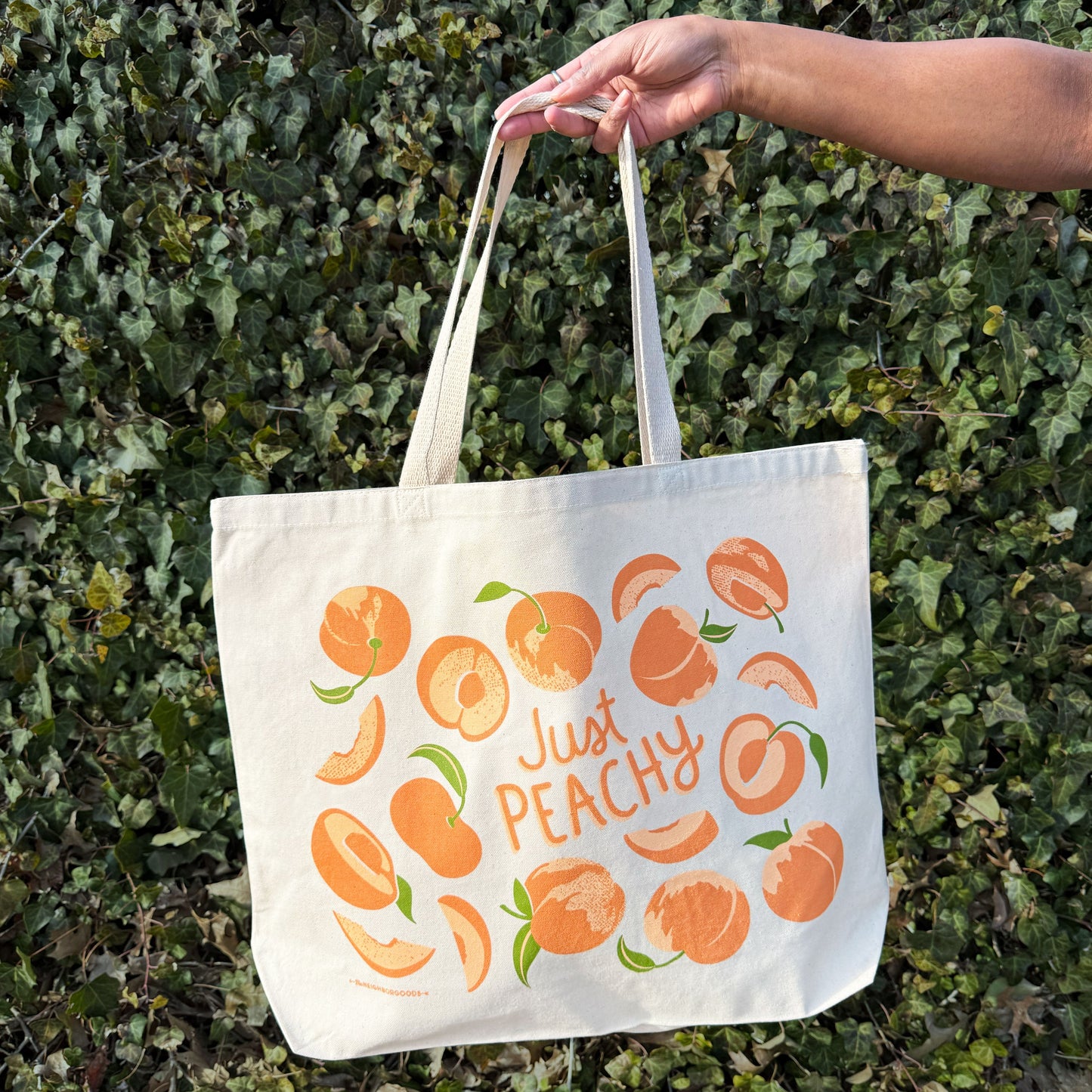 Peach Tote Bag
