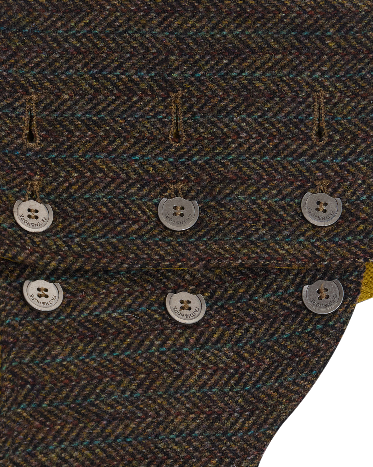 The Scotia | Wool Tweed Dog Vest | Herringbone