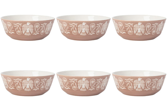 Set of 6 Bowl Imprint Peregrine