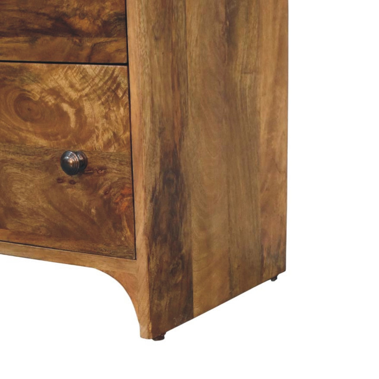 Solid Wood Scalloped Edge Chest