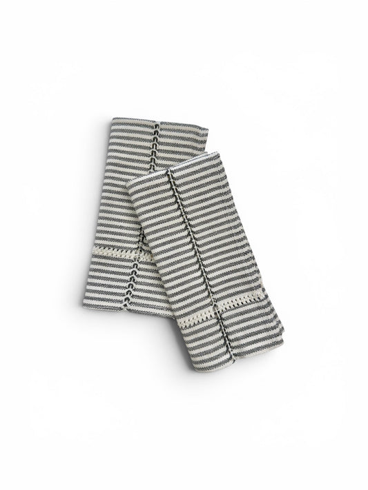 Hand-stitched Napkin, Striped S/2