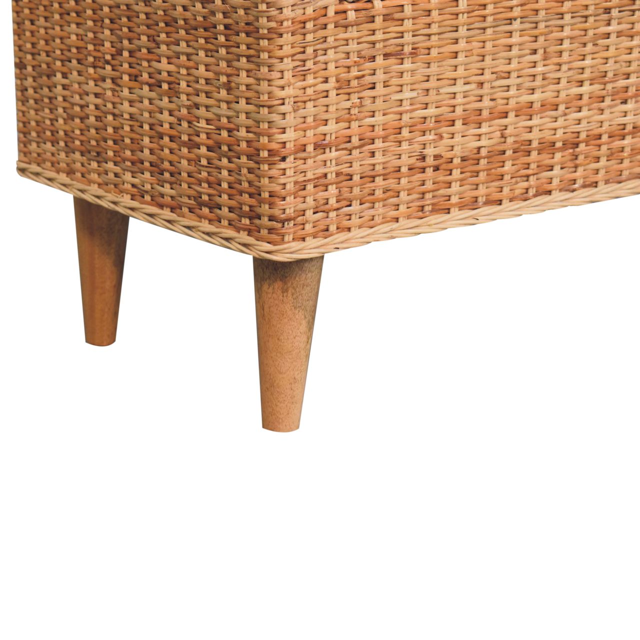 Solid Wood Riviera Woven Bench