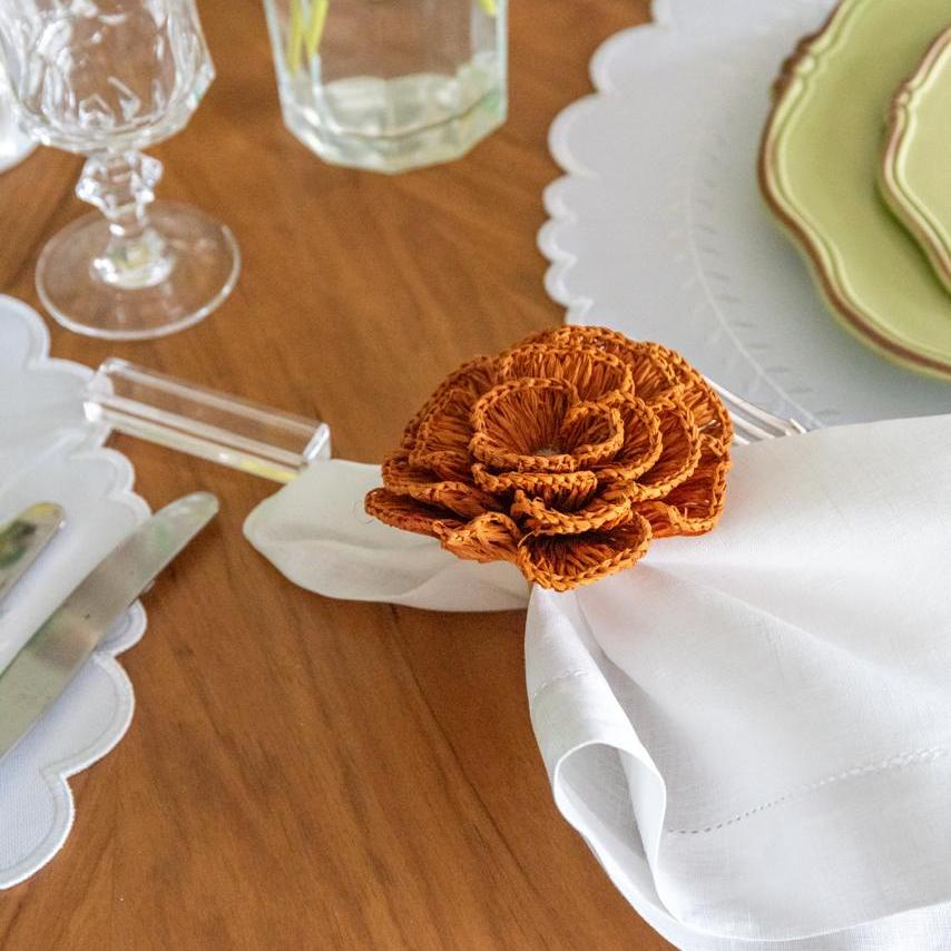 S/4 Buriti Flower Napkin Ring