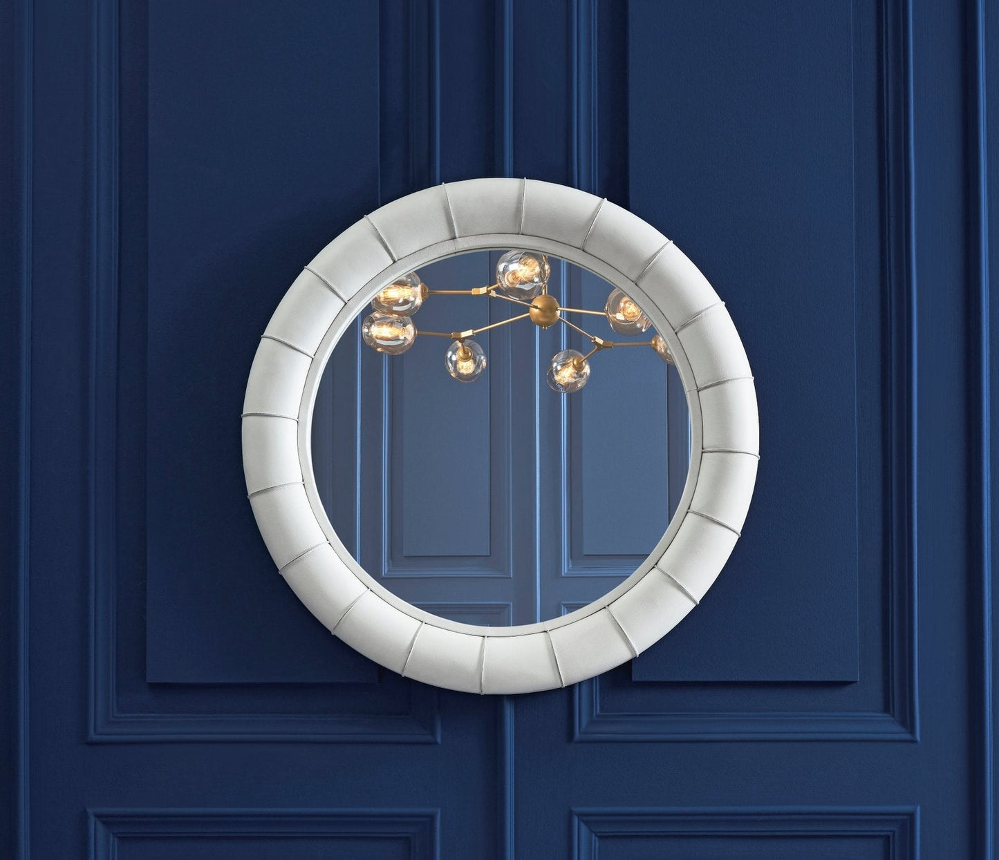 Stanford Leather Framed Wall Mirror