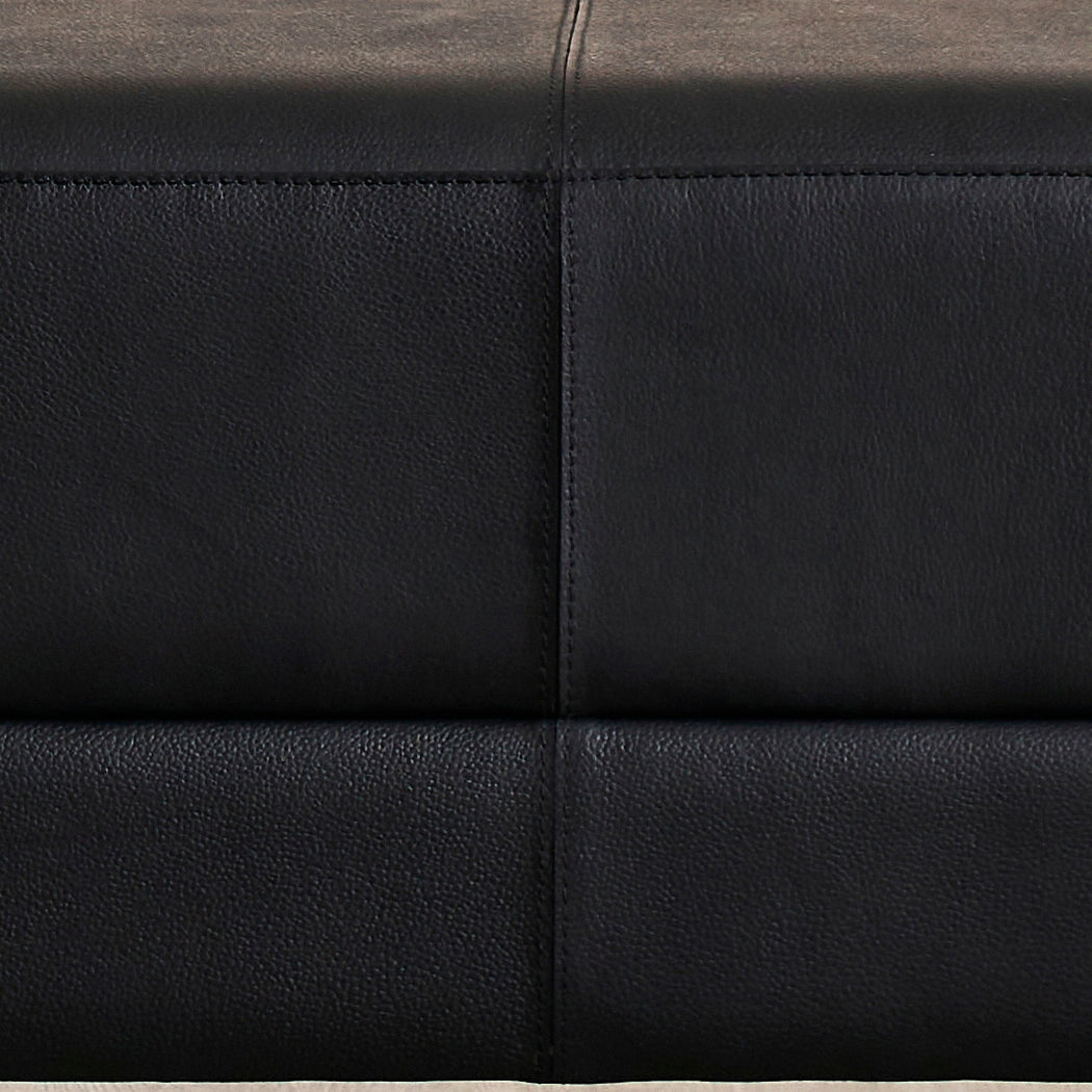 Berkeley Three Drawer Leather Side Table