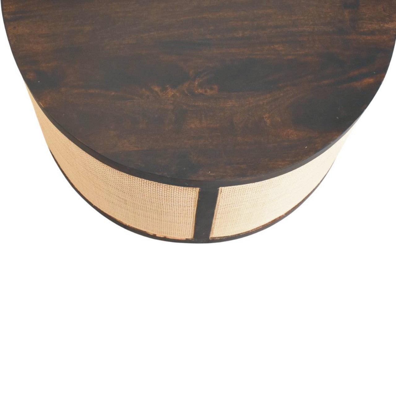 Solid Wood Monaco Round Rattan Centerpiece