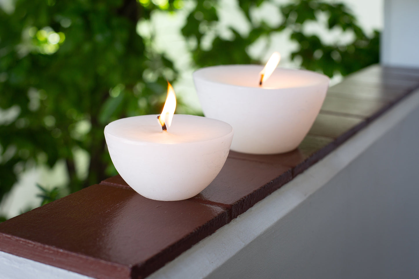 Luma Afrika Outdoor Candle Bowl & Insect Repelliant - White / Small