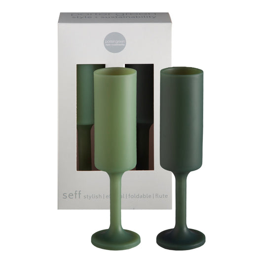 Sage + Olive | Seff | Unbreakable Champagne Flutes