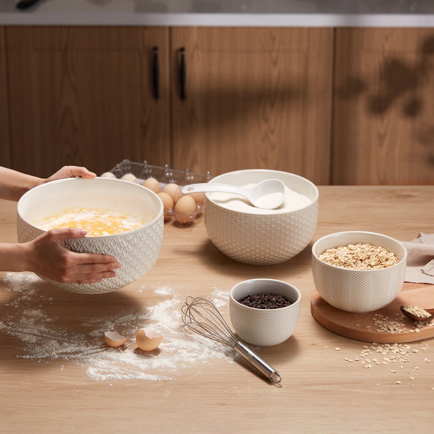Nesting Bowls, 20/44/98/145 Oz, Set of 4