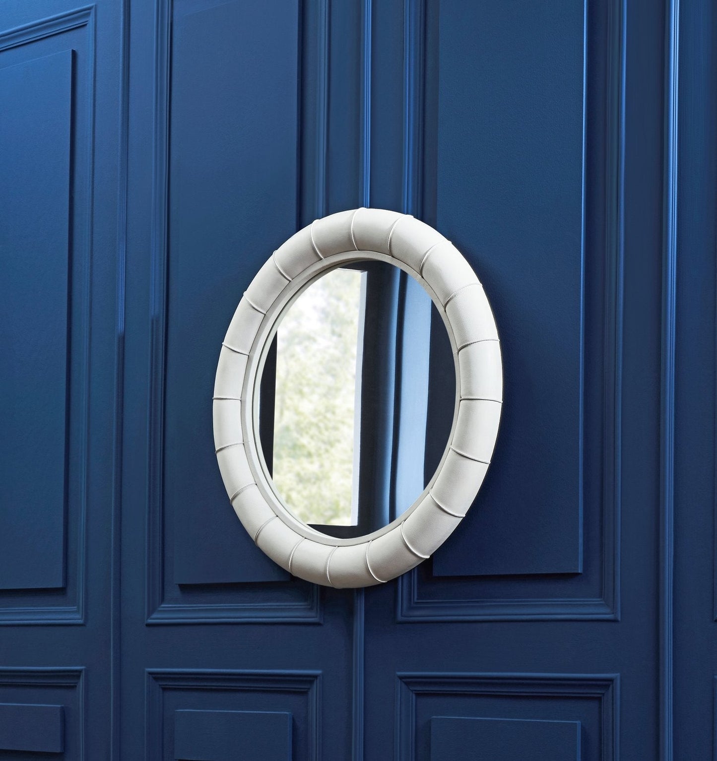 Stanford Leather Framed Wall Mirror