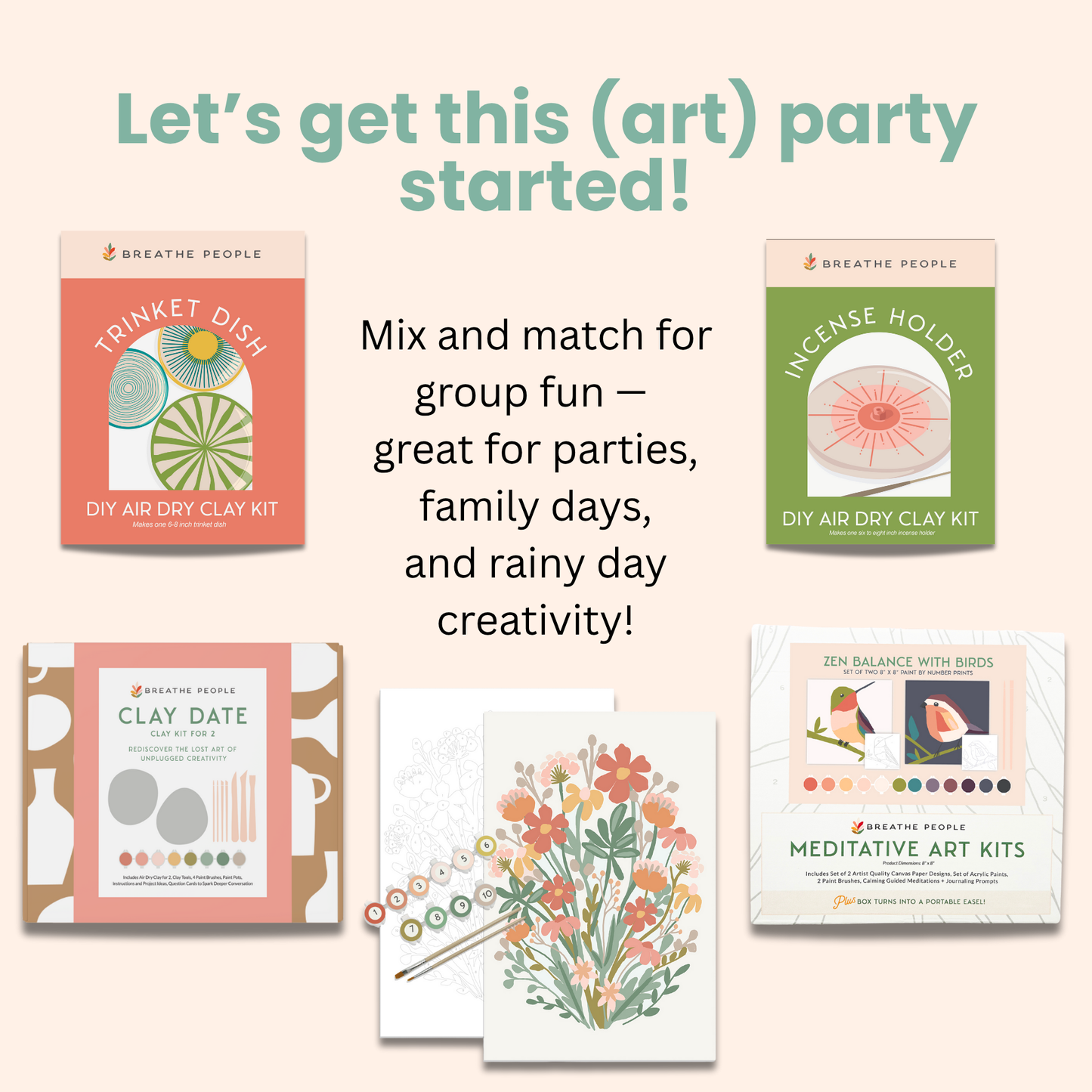 DIY Air Dry Clay Kit- Make Your Own Hanging Planter
