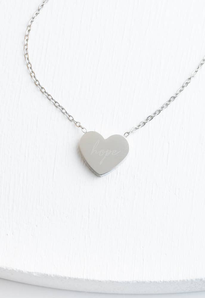 Give Hope Necklace in Silver