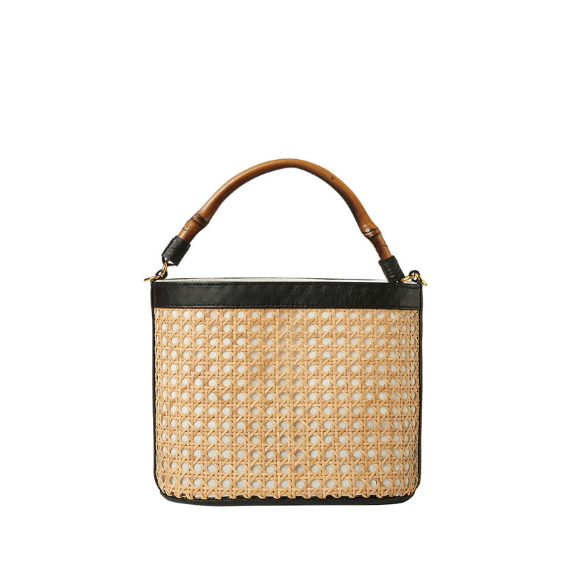 Tara Cane Wicker Bucket Bag