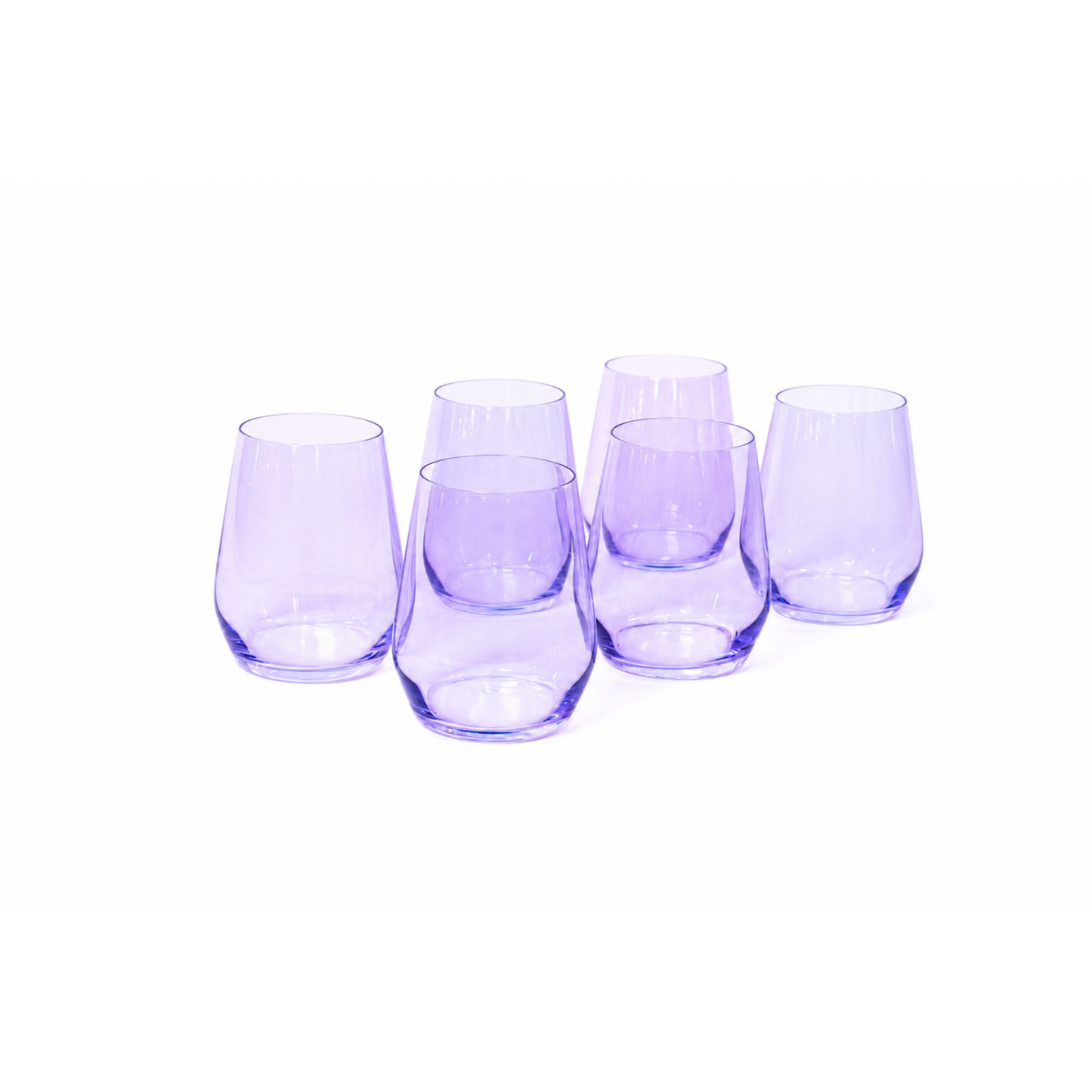 Lady Lavender - Colored Wine Glass