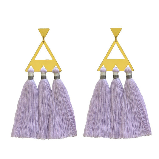 Trío Tassel Earring - Lavender