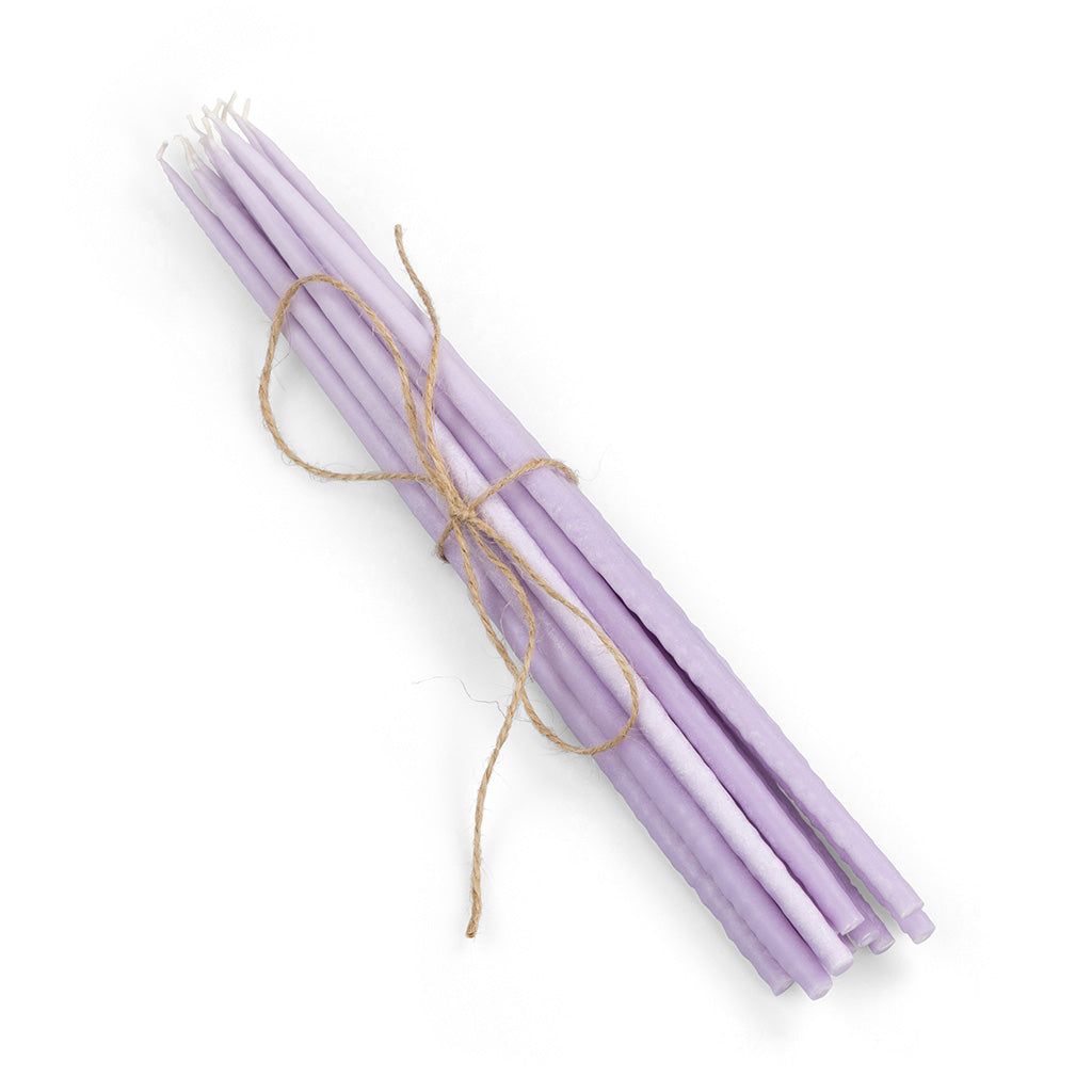 Thin Taper Candles - Verbena Mauve