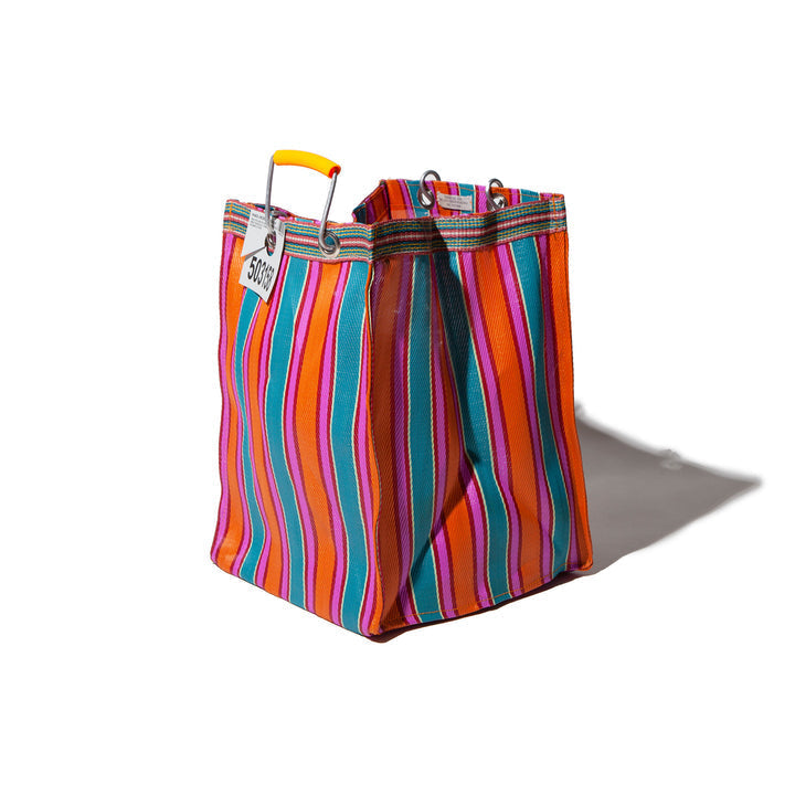 RECYCLED PLASTIC STRIPE BAG - Rectangle D30