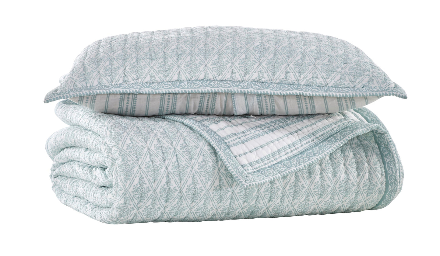 Serenity Printed Reversible Quilt Sham