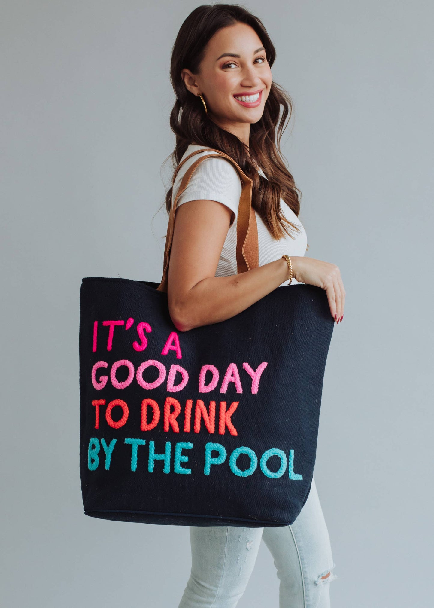 Navy Poolside Bliss Tote - Osadia Concept Store