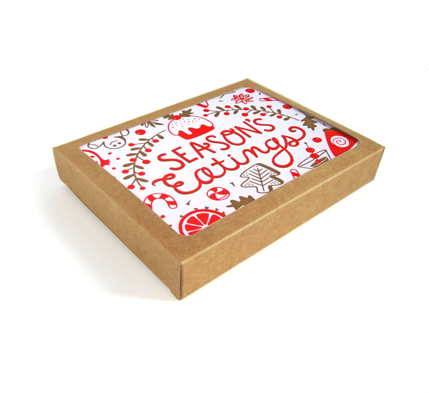 Holiday Season's Eatings Card - Set of 8