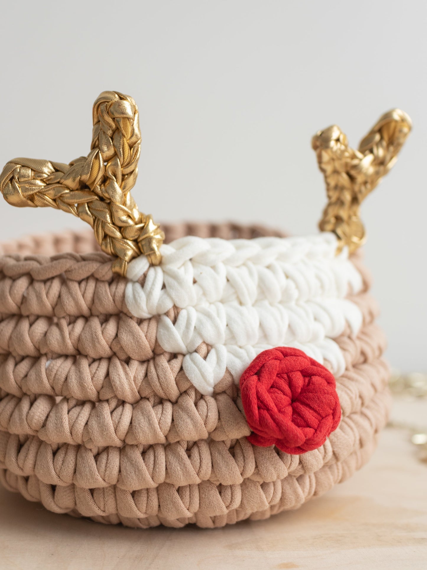 Christmas Deer and Santa Baskets