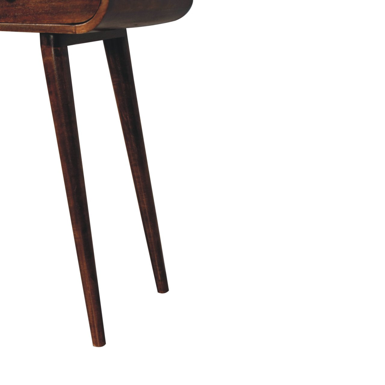 Solid Wood California Walnut Curved Edge Console Table