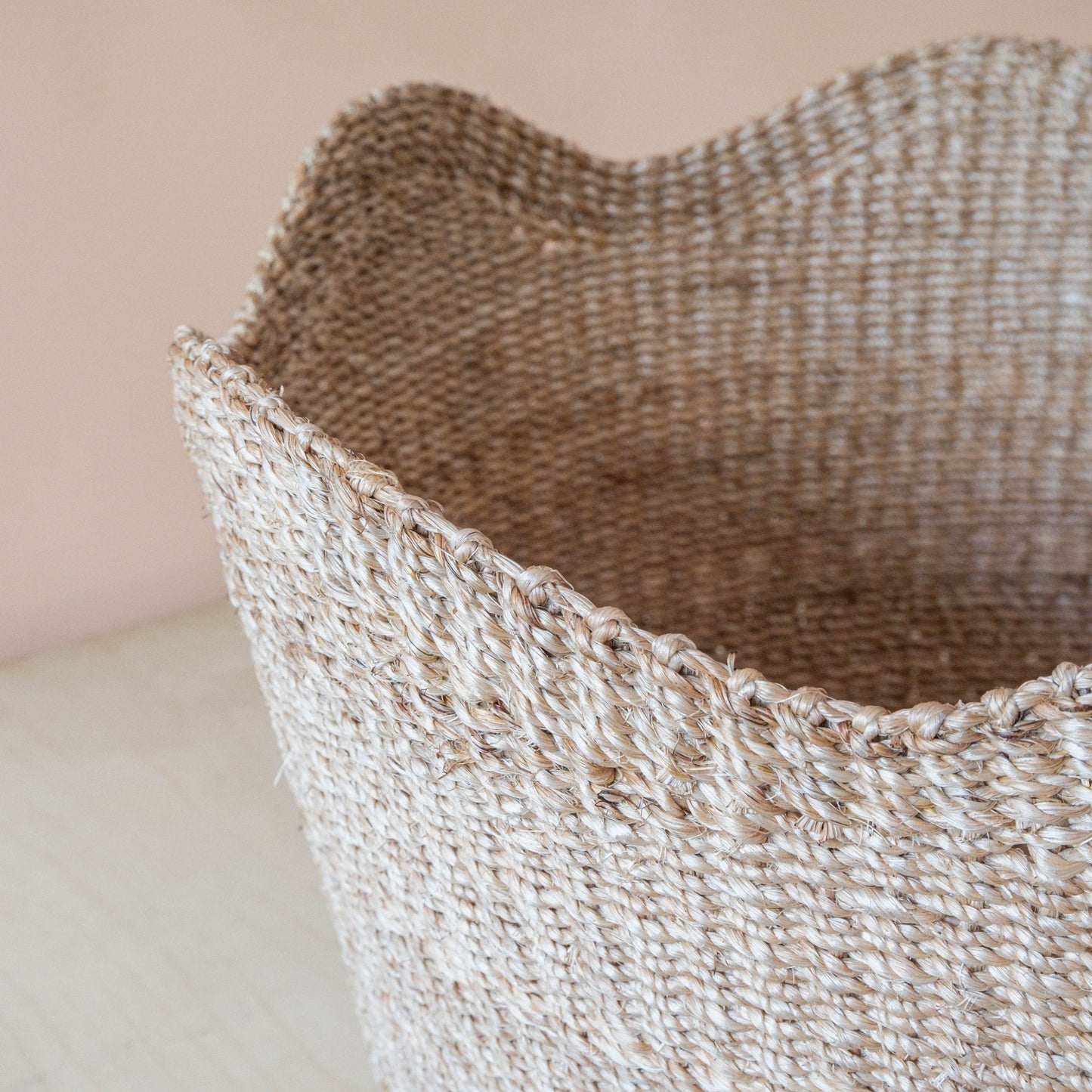 Jumbo Scallop Basket – Natural Handwoven Abaca Basket | LIKHÂ