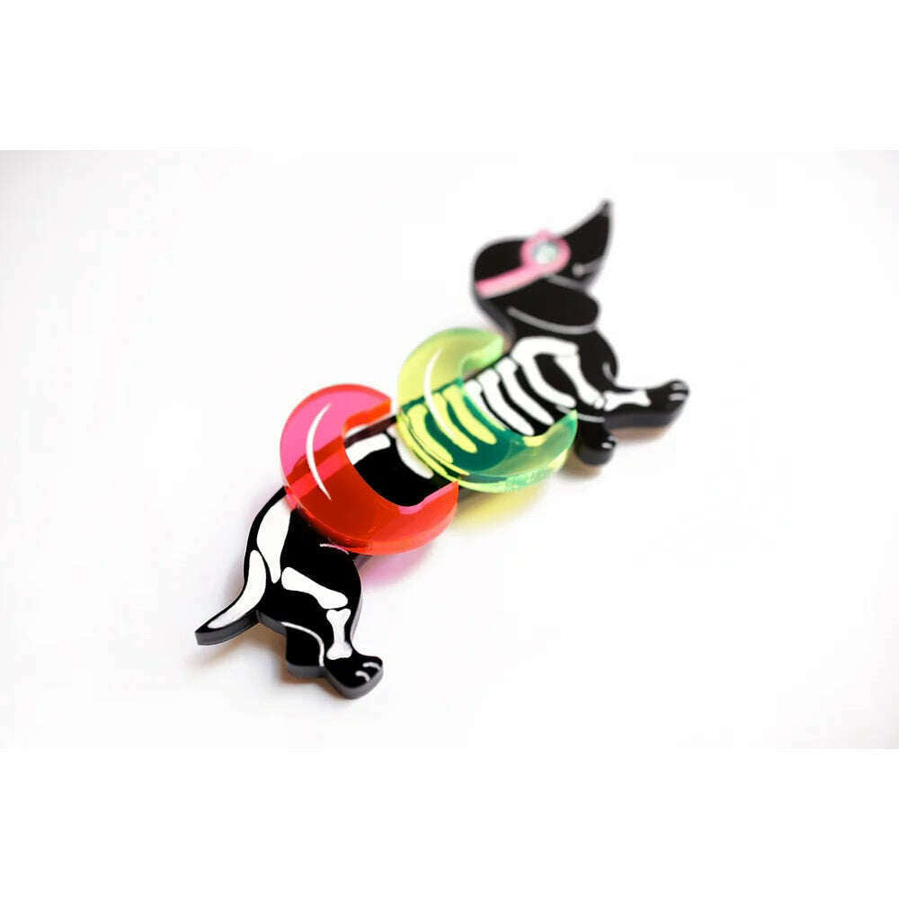 Dachshund Brooch with Floats by Laliblue | PRE-ORDER SHIPS IN 2-3 WEEKS