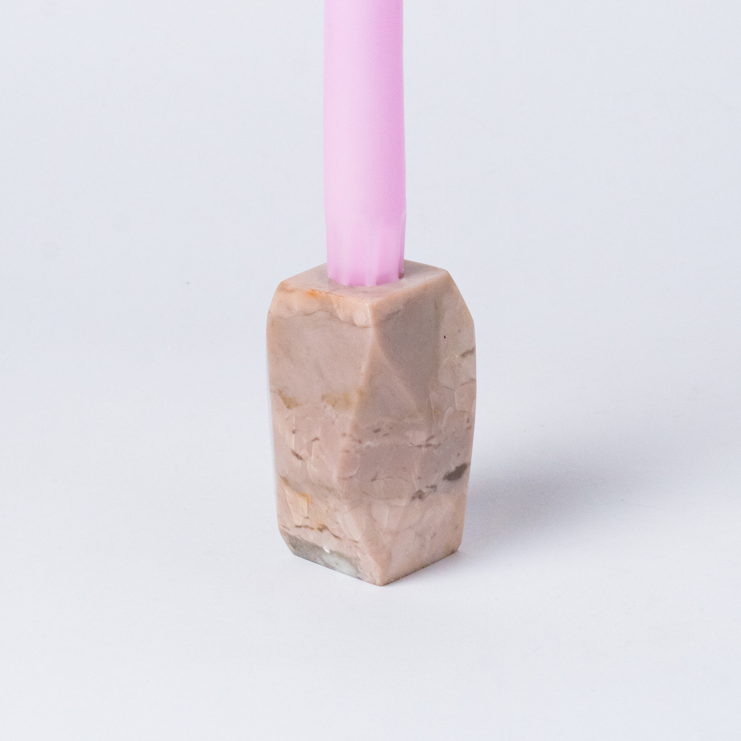 Gemstone faceted candelabra Soapstone