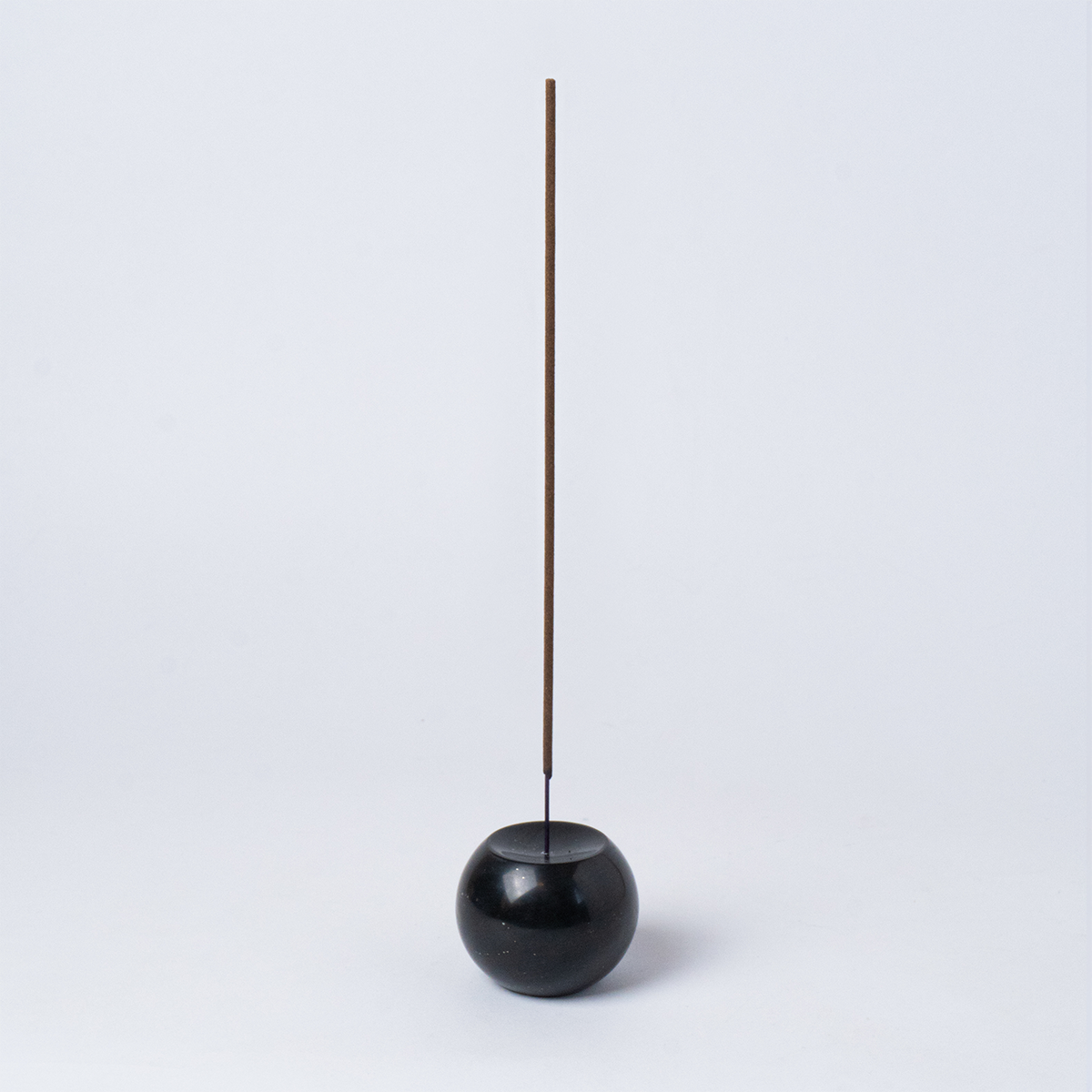 Gemstone sphere incense holder Celestine