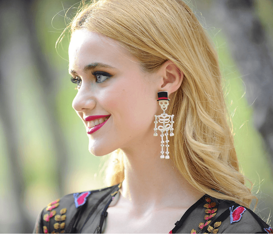 Day of the Dead Skeleton Earrings by Laliblue