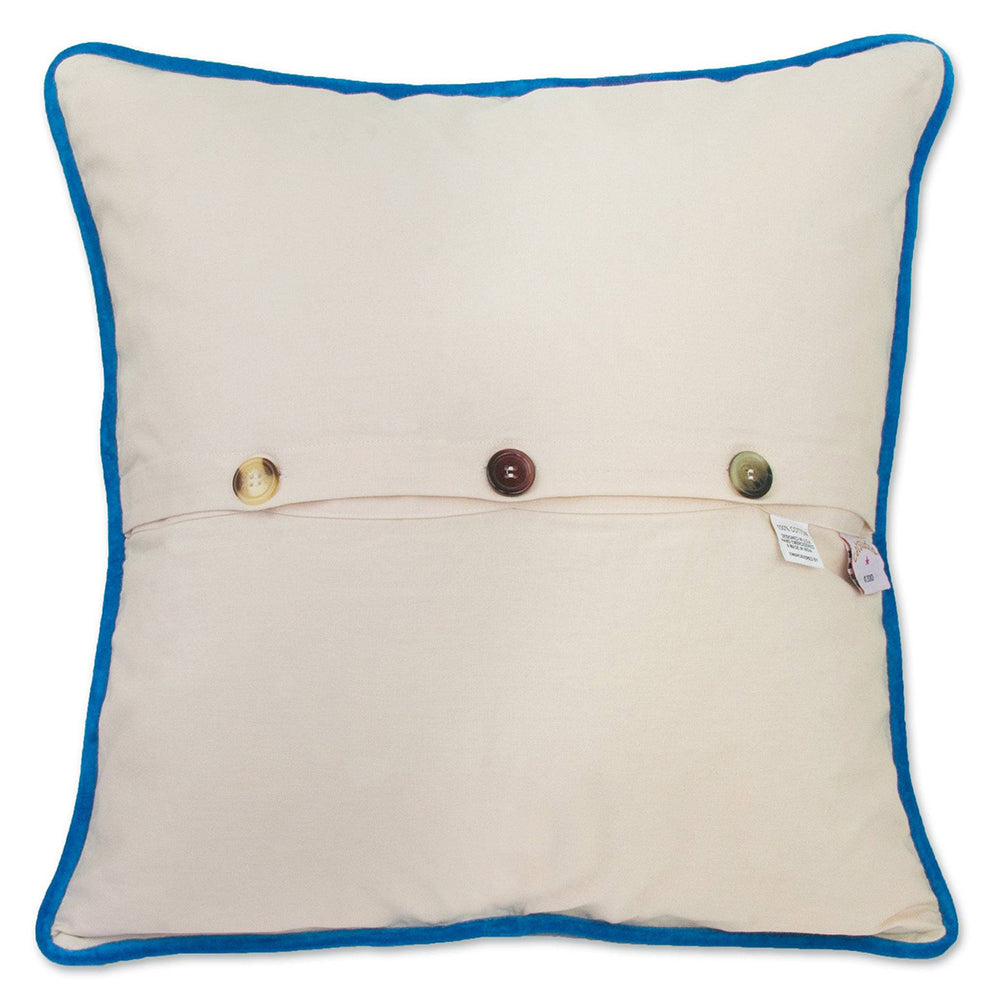 Daytona Beach Hand-Embroidered Pillow