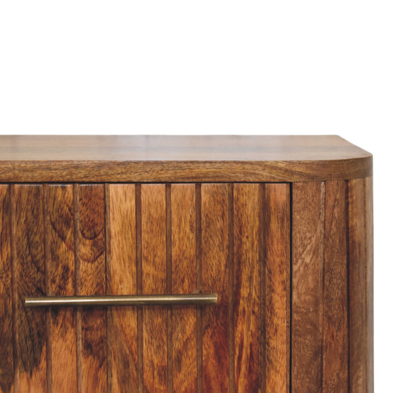 Artisan Furniture Solid Wood Fluted Bedside with Drawers