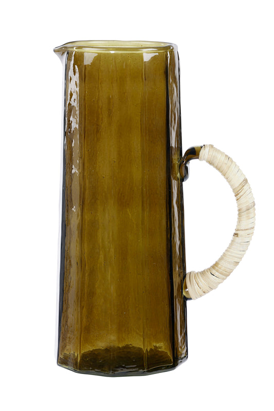 Hammered water pitcher, Brown- 6.25 x 9.5 Inches ( Set of 2 )