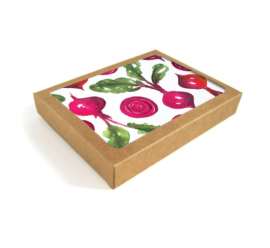 Beets Watercolor Card - Set of 8