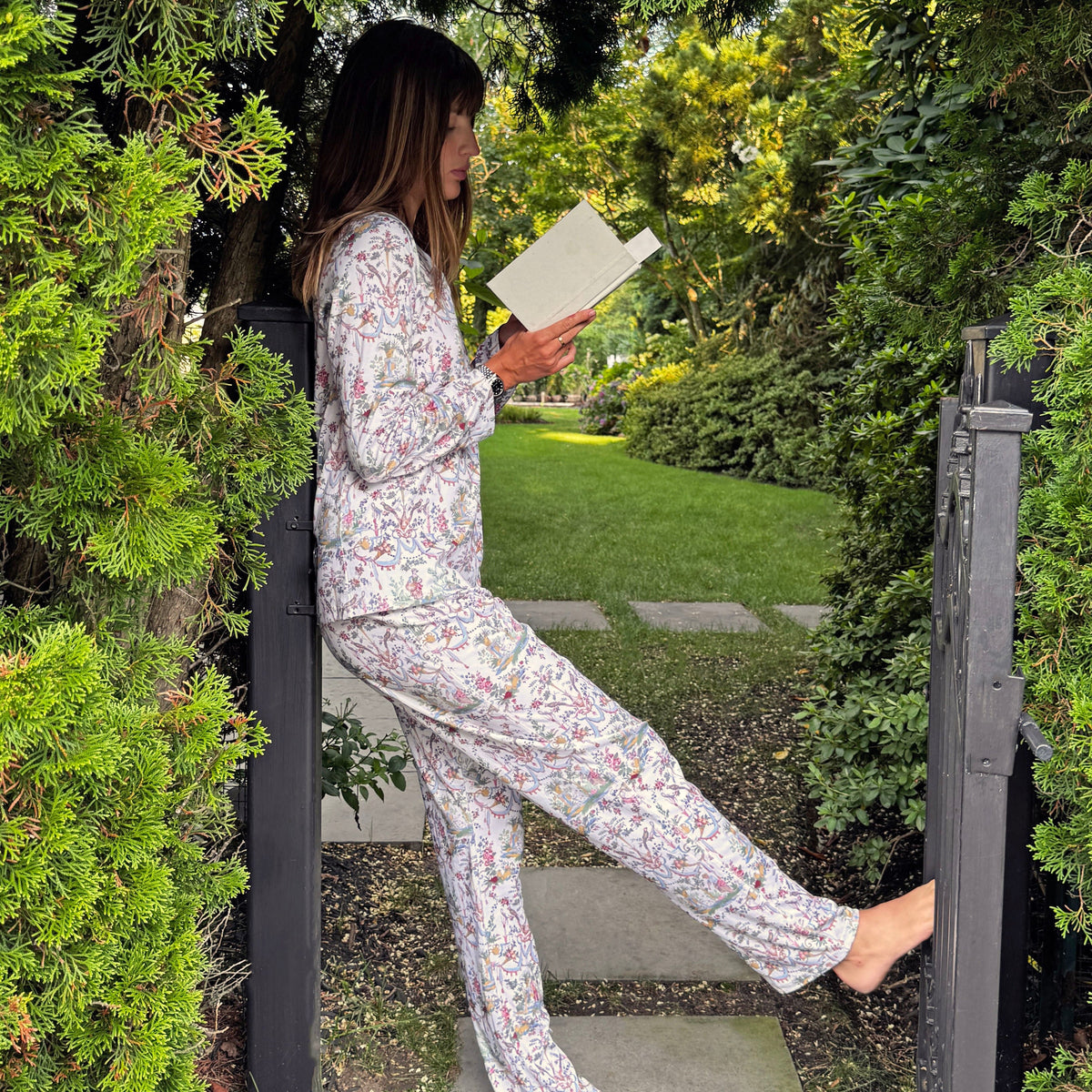 Toile Pima cotton pajamas
