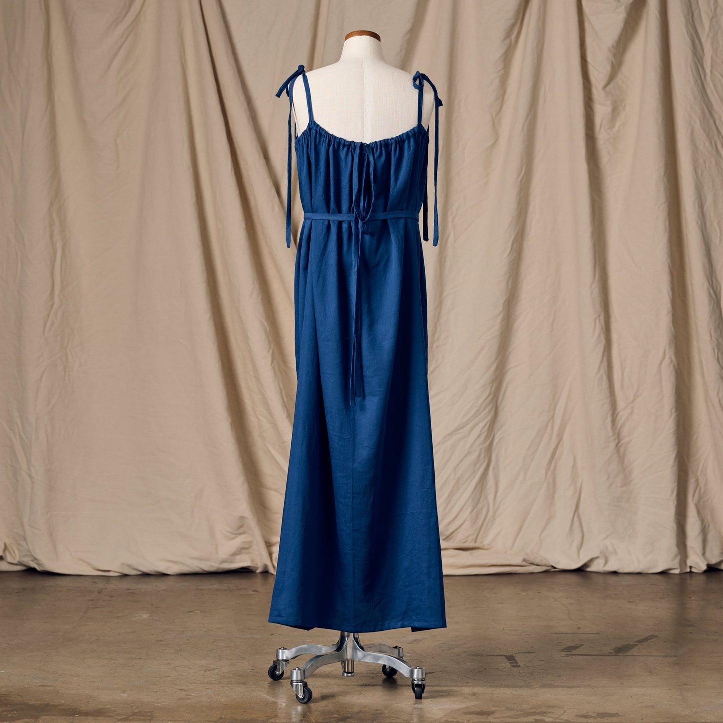 Kanya Blue Cotton Maxi Style Dress