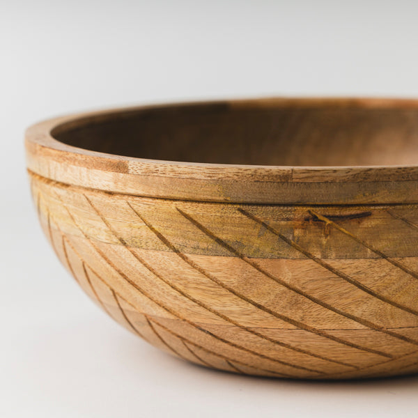 Earthlines Handcrafted Nested Mango Wood Bowl