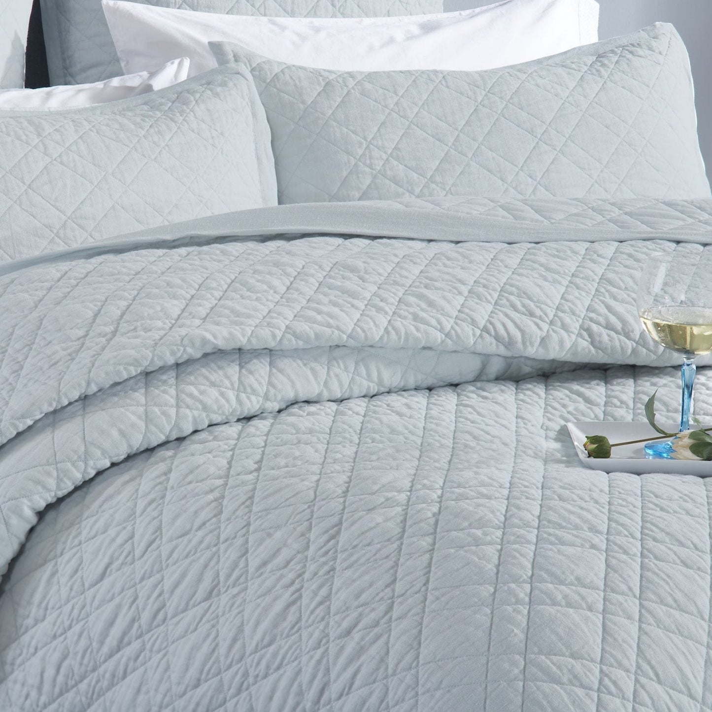 Chloe European Linen Coverlet