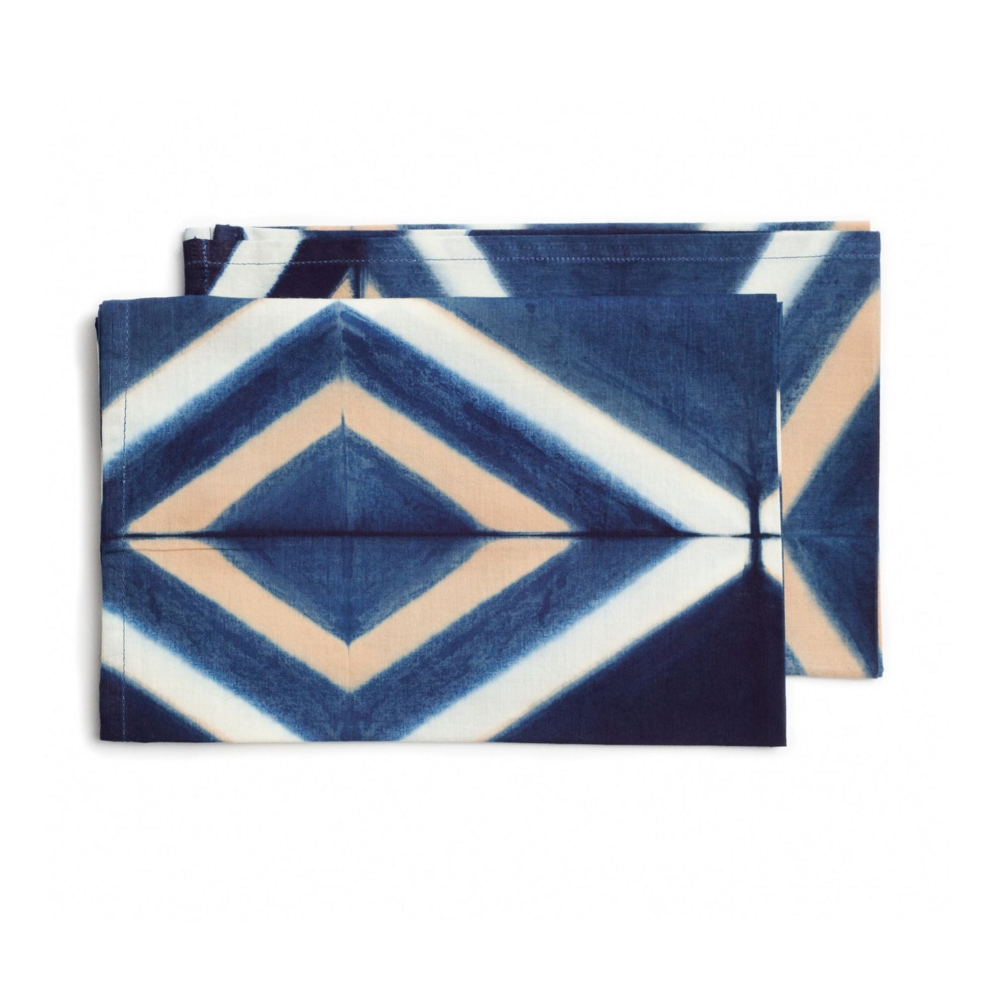 Tisa Indigo Hand Crafted Shibori Print Cotton Table Napkin ( set of  4 )