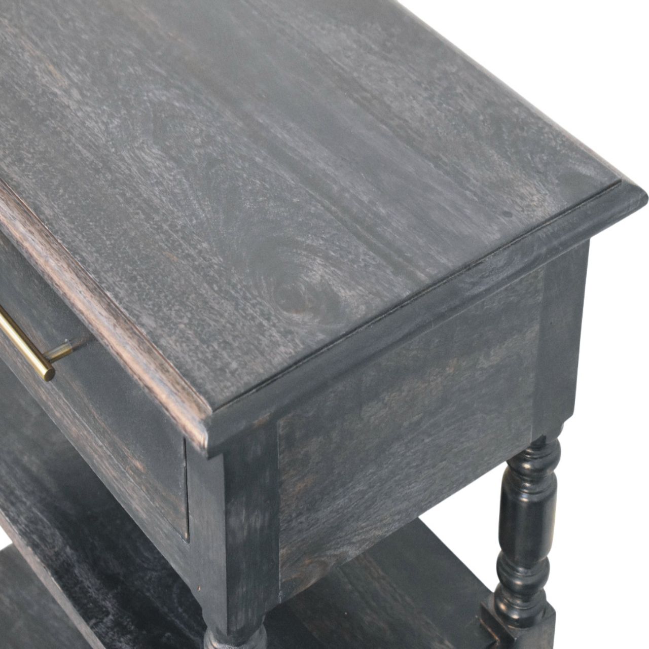 Solid Wood Heritage Turned-Leg Side Table