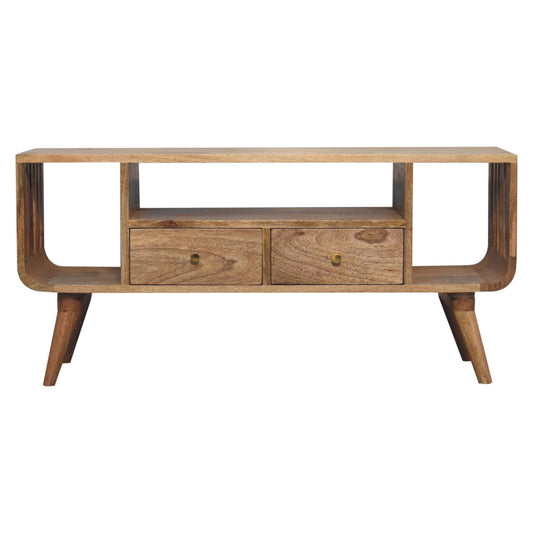 Solid Wood Soba Nordic Multi Media Unit