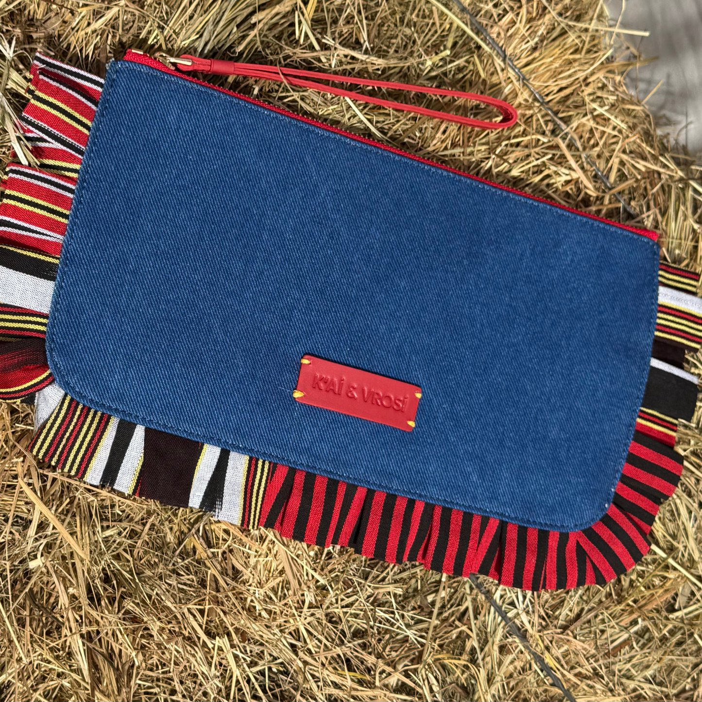 Medi - Denim Clutch Bag