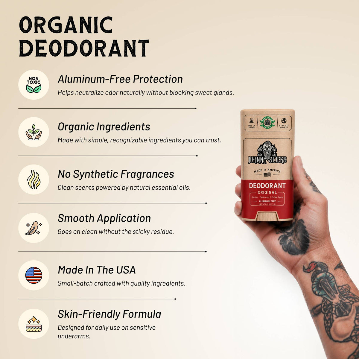 Johnny Slicks Deodorant